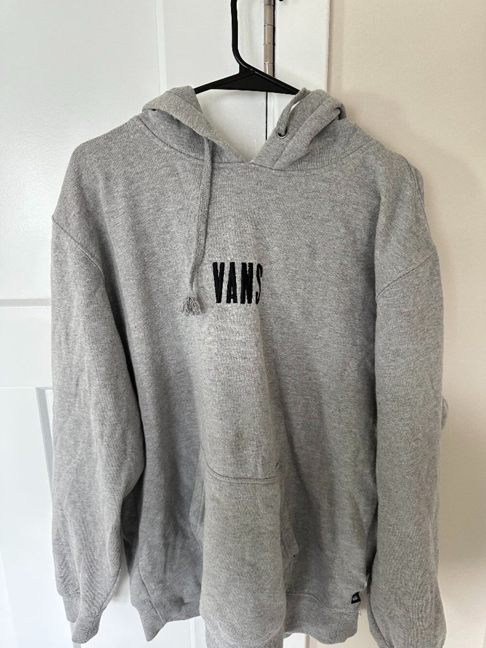 VANS Classic Logo Pullover Gray Hoodie Sweatshirt Men's LARGE